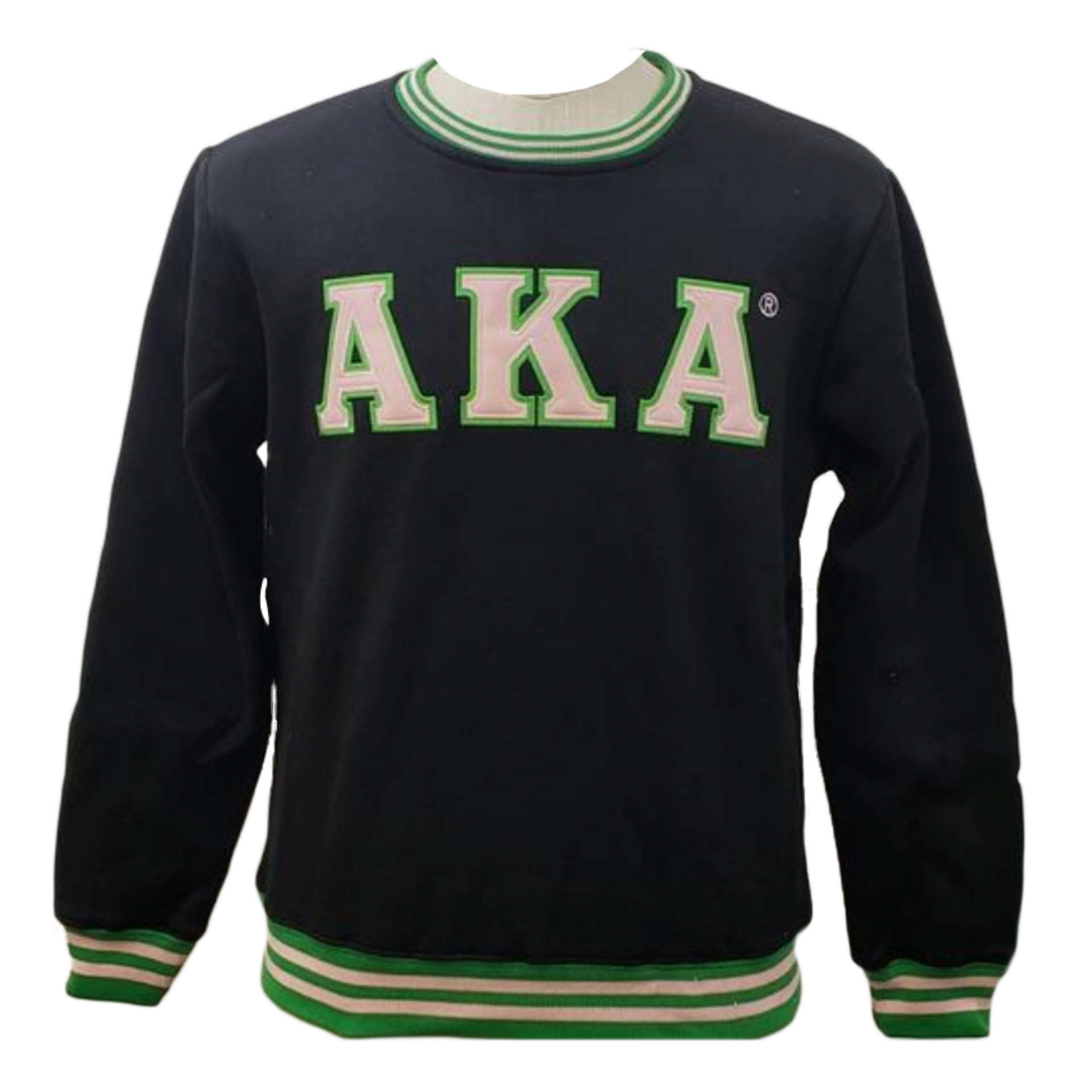 Green Aka Aka Crew Neck Sweatshirt AKA Crewneck Sweatshirt