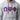 Close-up of Omega Chenille Hoodie chest showing detailed chenille embroidered shield on white background.