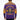 Back view of omega cardigan on model highlighting plush chenille patches and heritage-inspired design.