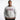 Black male model wearing gray Omega Crewneck Sweatshirt with ribbed collar and cuffs, showcased on white background.