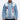 Close-up of Omega Denim Jacket showing acid wash texture, detailed stitching of patches and Greek embroidery on a model.