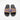 Close-up of Omega flip flops size 9 showing textured footbed and straps on white background, top-down angle.