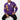 Seated model in Omega Varsity Cardigan showing side profile, highlight embroidery and fit, white background.