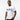 Close-up of Black male model's torso in blue Sigma T Shirt, detailed embroidery and fabric texture on white background.