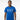 Young Black male model in blue Sigma T Shirt with embroidered Greek letters, waist-up on white background.