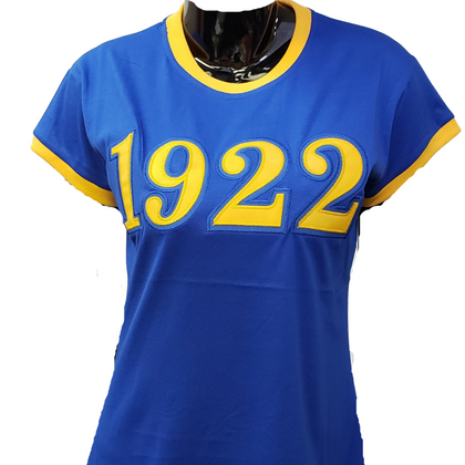 SGRHO 1922 Ringer Tee Shirt