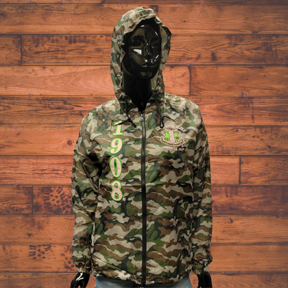 AKA Camouflage Hooded Windbreaker Jacket